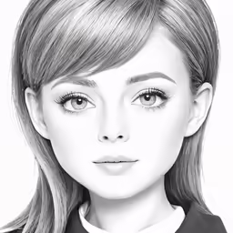 a drawing of the actress and the person she plays as in the show house beautiful