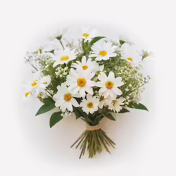 white flowers are in a vase with leaves