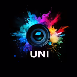 the word unon in front of a black background