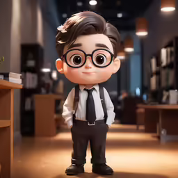 a cartoon doll is posed for the camera