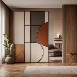 some furniture in a room with wooden floors