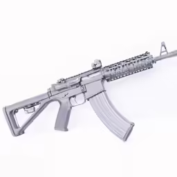 a toy aka, model akr - 74 with silver metal paint