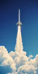 a large plane flies through the air