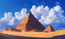 a desert that has some very tall sand in the middle