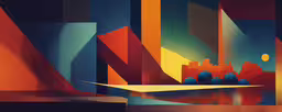 a painting of different colors and shapes,an abstract painting with a colorful background