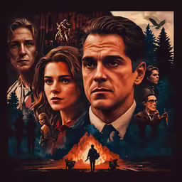 the movie poster for a movie starring actors in suits