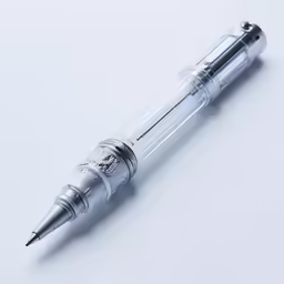 a pen that is very sharp and shiny