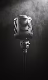 an old fashioned microphone on top of a table