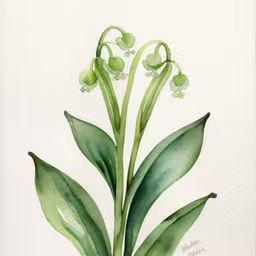 a painting of flowers and leaves on white paper