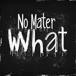 chalkboard with a message that says no matter what