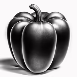 some black and white objects have been drawn