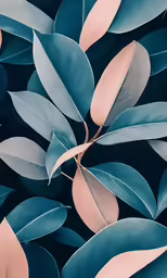 plants with leafy green leaves on dark background