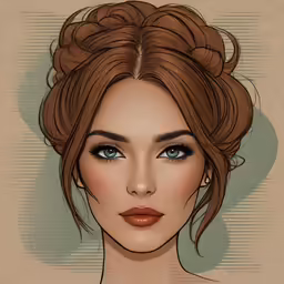 an image of a woman with blue eyes