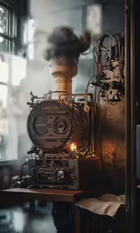 a man standing in front of an antique steam locomotive