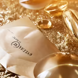 a close up of an empty packet on a table