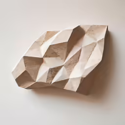 a large rock like object made of paper