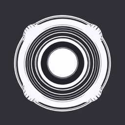 a drawing with a circle that is in the center of the picture