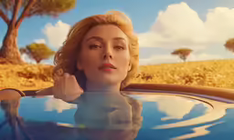 a woman sitting in the backseat of a car