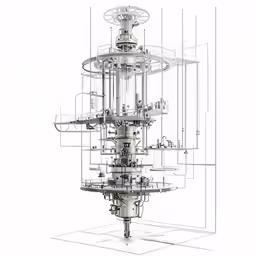 an image of a drawing of some machines