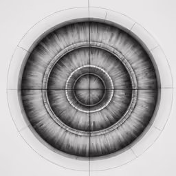 a circular pattern with many small circles in it