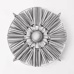 the wall light is made out of metal
