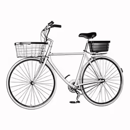 a bike is in the middle of a drawing