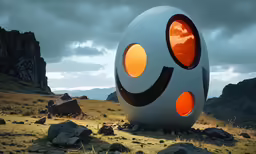 an artistic design made out of a round object