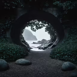an image of a pathway going to the beach