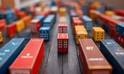 various wooden toys stacked on top of each other