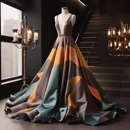 dress in a modern style with a large display