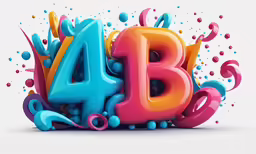 the letters that appear to be made out of colored liquid