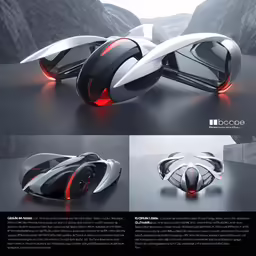 the concept car with two wheels and the shape in the center
