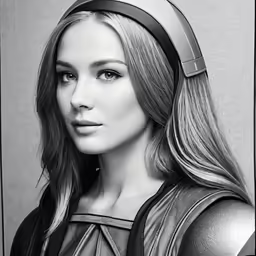 the girl is wearing a helmet with hair