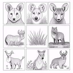 an animal quiz with the animals in each picture