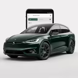 the model x with the new technology features
