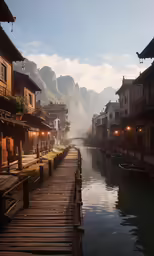 a picture looking down at some boats docked