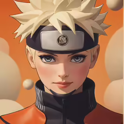 a close up of a anime character wearing a hat