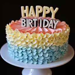 there is a cake that has candles on it