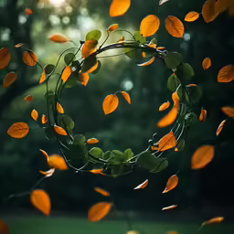 the leaves are arranged in a circle