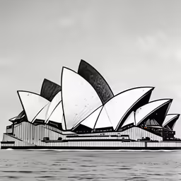 an architectural picture of the sydney opera house