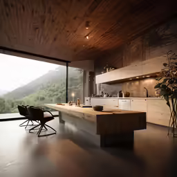 an image of a room that has wood walls
