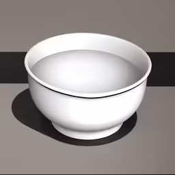 a white bowl sitting on top of a counter