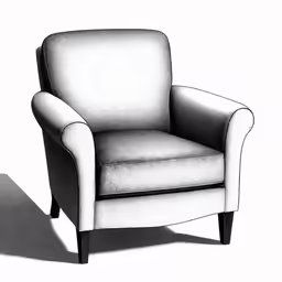 an image of a black and white chair