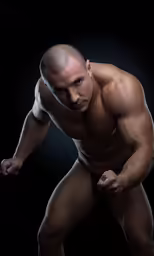 man in underwear posing for the camera in black