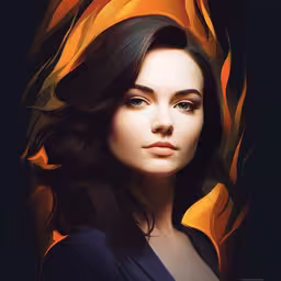 a woman