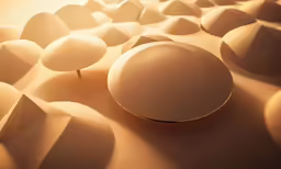 an abstract photo of the ground with spheres
