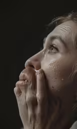 an image of a woman who is getting wet