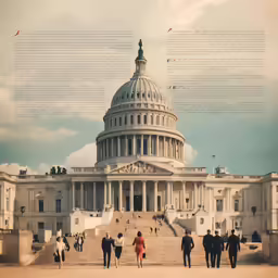 the dome of the u s capitol building is filled with people
