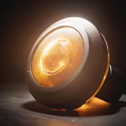 a light that is sitting in the dark