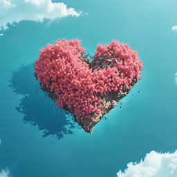 an image of heart shaped coral in the ocean